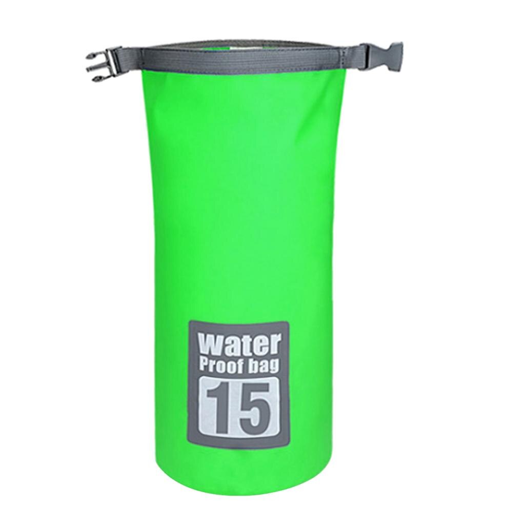 PVC Waterproof Dry Bag Sack Kayaking Rafting Camping Fishing Dry Backpack Green 5L/10L/15L/20L/30L Boating Waterproof Bags