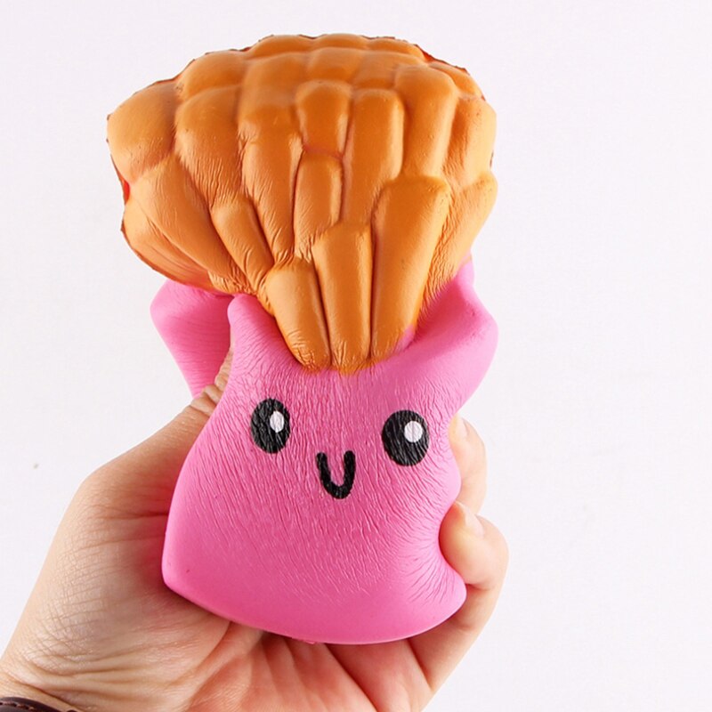 Squishy Cute French Fries Slow Rising Squeeze Toy Simulation Bread Cake Scented Stress Relief for Kid Birthday