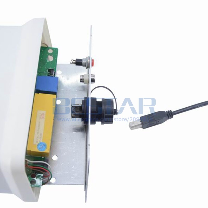 USB 2.0 Waterproof Socket Industrial Type B Female to Type A Female Print Scan Adapter Plug Connector with Dustproof Cap