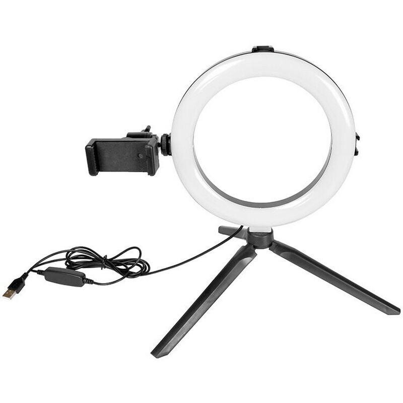 Led ring lys video studie foto selfie fyld lys m/skrivebord stativ stand & telefon montering f/portræt produkt kamera live casting