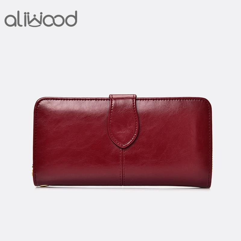 Aliwood Women Wallet Clutch Brand Coin Purse Leather Female Wallet Card Holder Long Lady Clutch Carteira Feminina