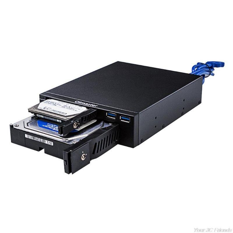 MR-6203 2.5/3.5&quot; Internal HDD SSD Case Box Dual USB Hard Disk Enclosure for PC C63A7HH300281 D02 21