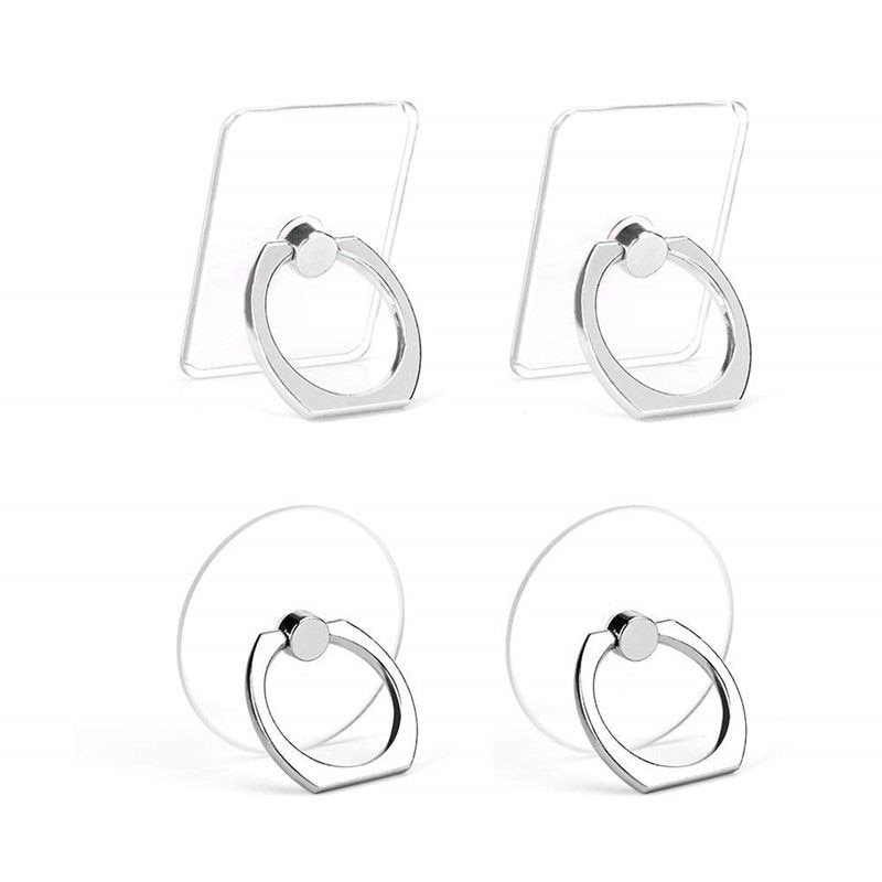 Anello Del Telefono delle cellule di Supporto Trasparente 360 Gradi di Rotazione dell'anello di Barretta Del Basamento presa per iPhone X 8 più galassia S9 S9 più Smartphone