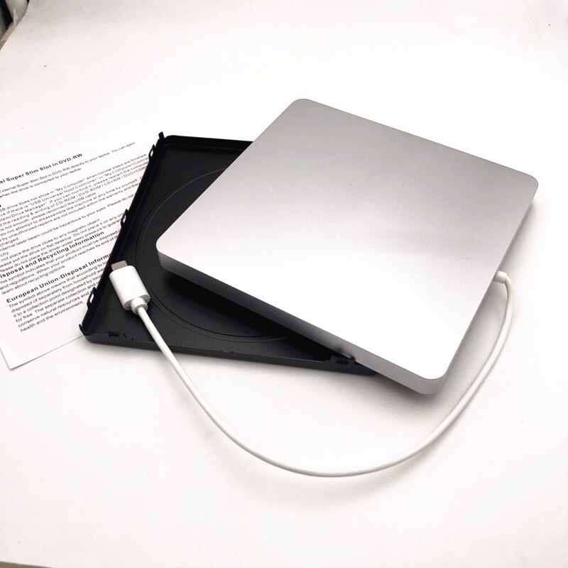 Cassa esterna del bruciatore dell&#39;unità di DVD di USB-C per il mini Superdrive del Mac di iMac del MacBook Air Pro