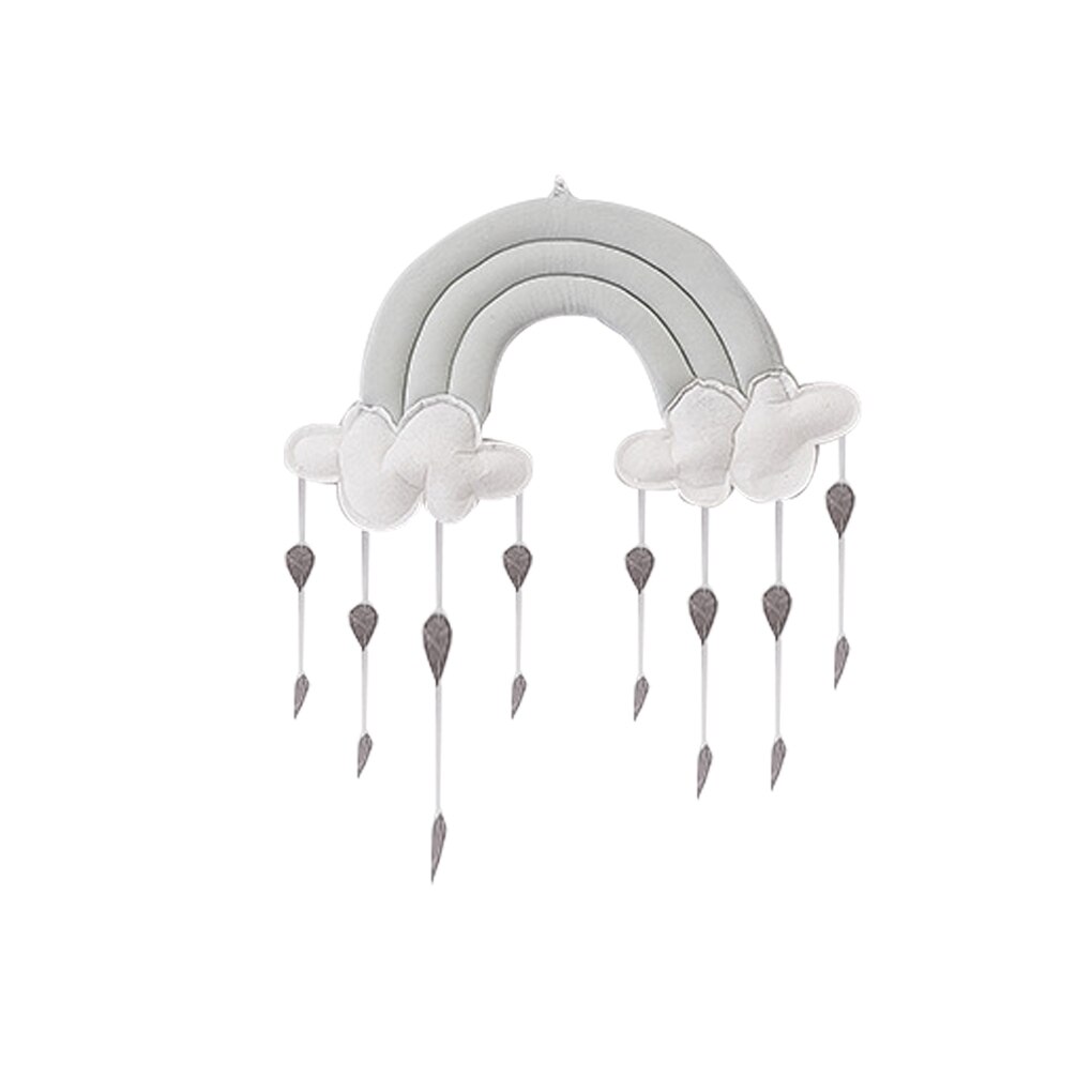 Neugeborenen Wolke Regenbogen Regentropfen Zauberstab Spielzeug Baby Bett Zelt Anhänger Krippe Hängen Spielzeug Zimmer Ornament Kleinkind Foto Requisiten freundlicher: 3