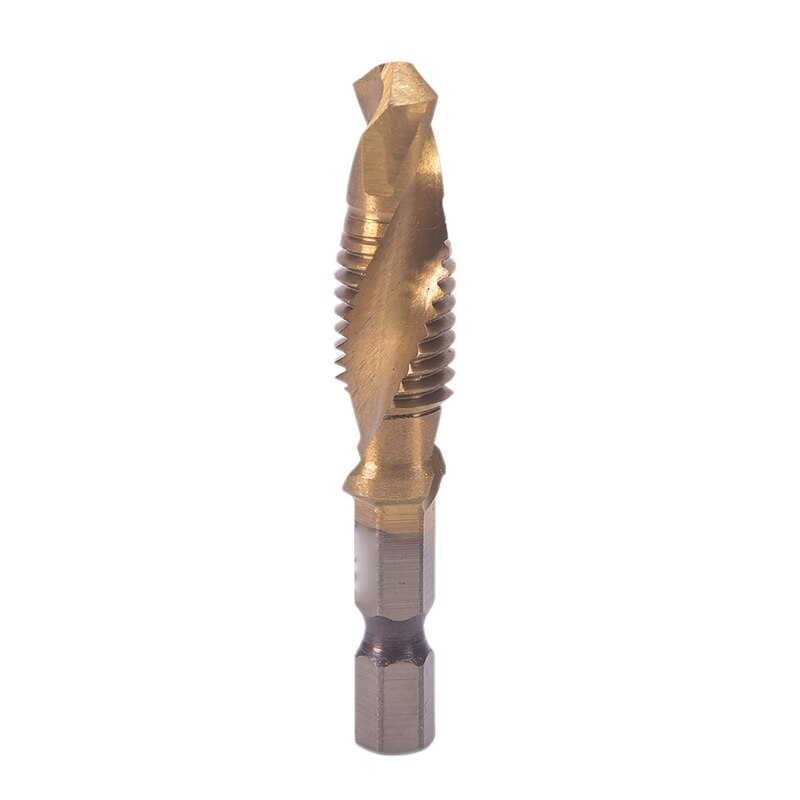 Draad M3 M4 M5 M6 M8 M10 Metaalbewerking Hex Shank Machine Kranen Kit Metric Plug Hand Tap Hss 6542 Schroef Spiraal Punt: M10