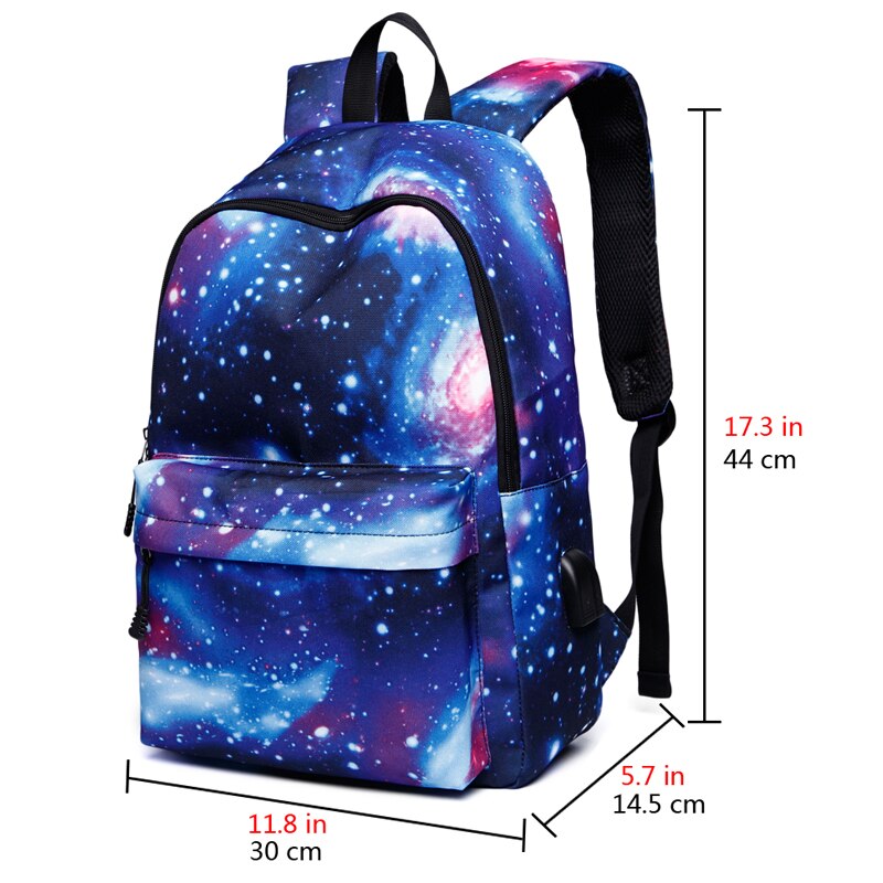 Mochilas escolares de carregamento usb lona mochila sacos de escola para adolescentes menino meninas grande capacidade de viagem mochila