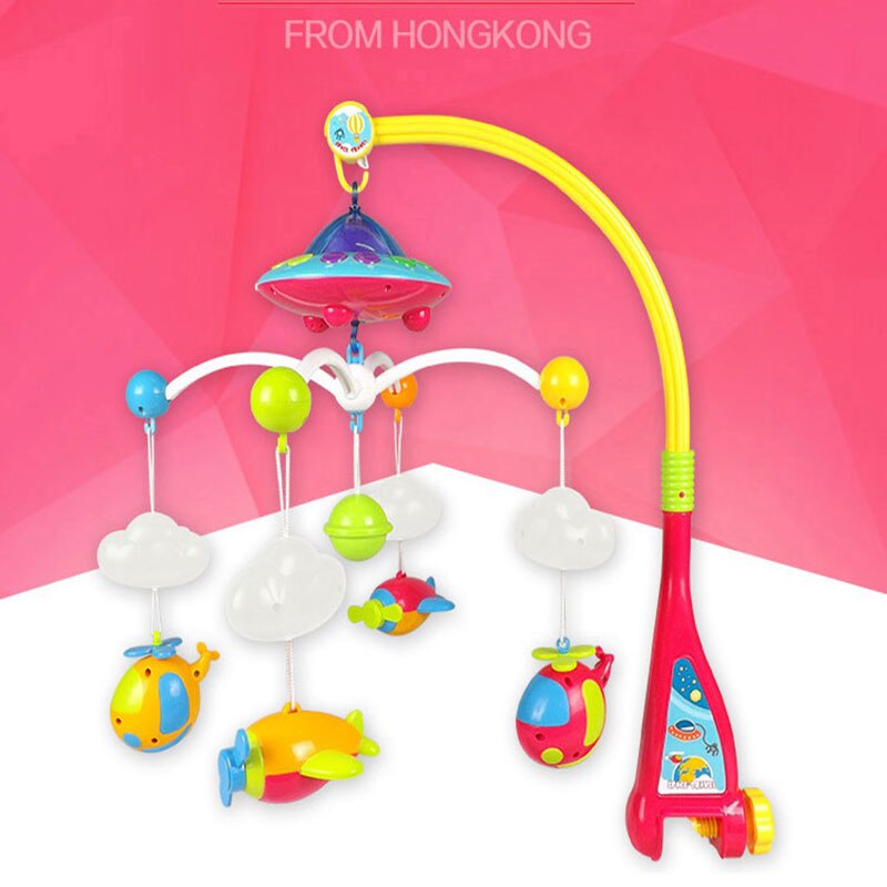 Baby bed bell 0-1 year old newborn 0-12months toy rotating music hanging baby rattle bracket set baby crib mobile holder