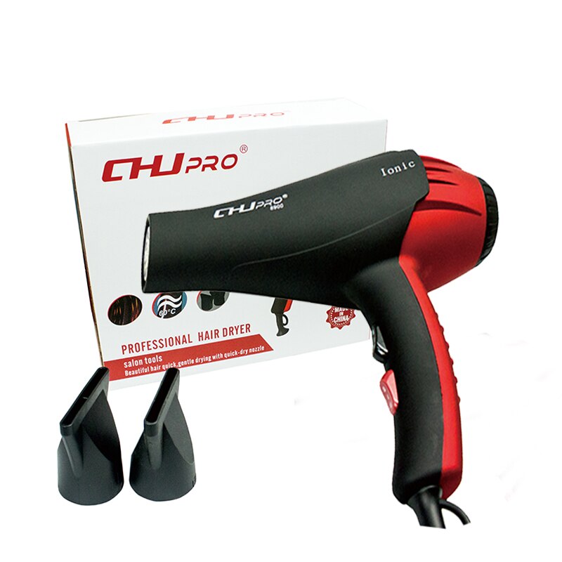 Hair Dryer Ionic Portable Blow Dryer Electric Hair Blower Hair Style Tool High Power With Collecting Nozzle