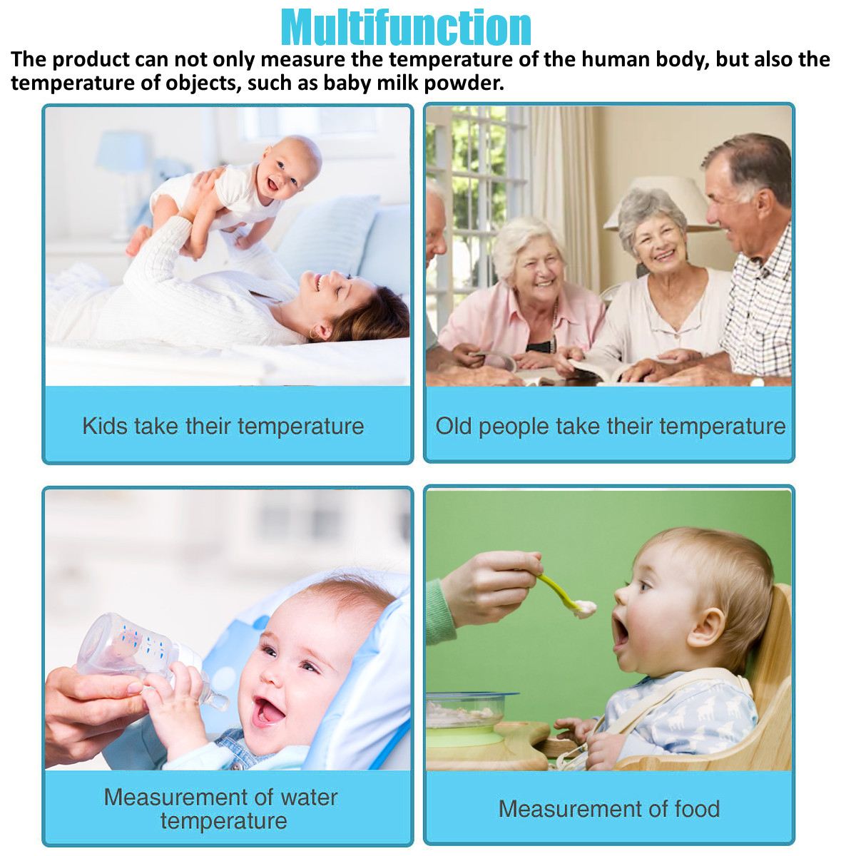På pilsner berøringsfritt kroppstermometer panne digitalt infrarødt termometer bærbar termometer baby/voksen temperatur