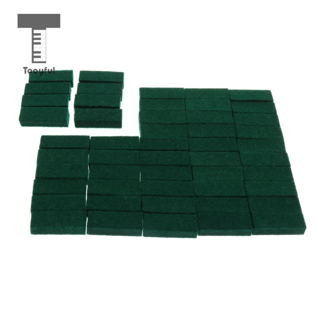 Tooyful 50 Pieces Upright Piano Damper Felt Set Squares Piano Treble Damper Felt