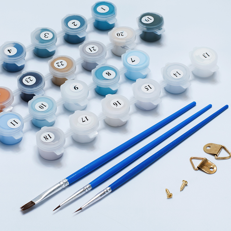 Landscape Town Drawing By Number 40x50cm Paints Acrylics Canvas Painting Numbers Walls Pictures For Living Room Decor One Piece