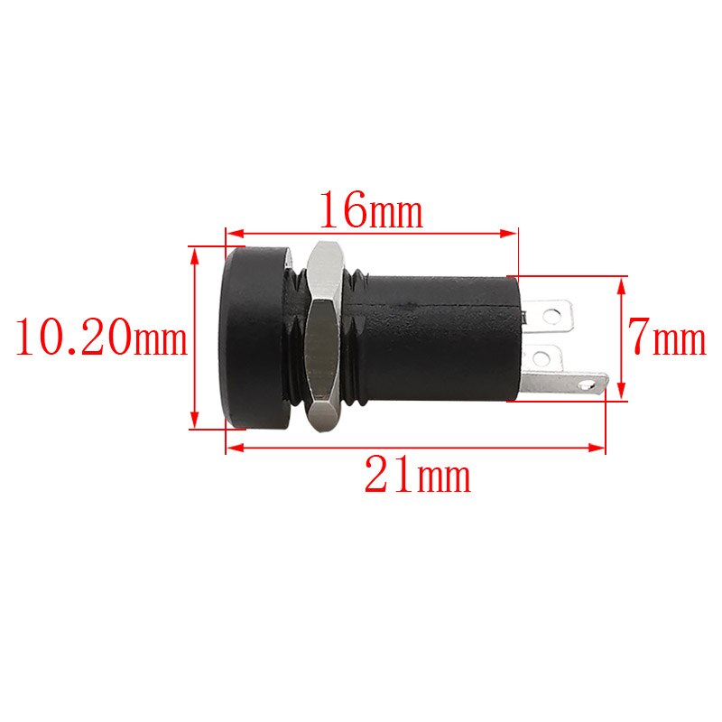 1/2/5Pcs 3.5Mm Audio Jack Socket Stereo 3 Pole Soldeer Panel Mount Met Noten Connector zwart PJ-392A