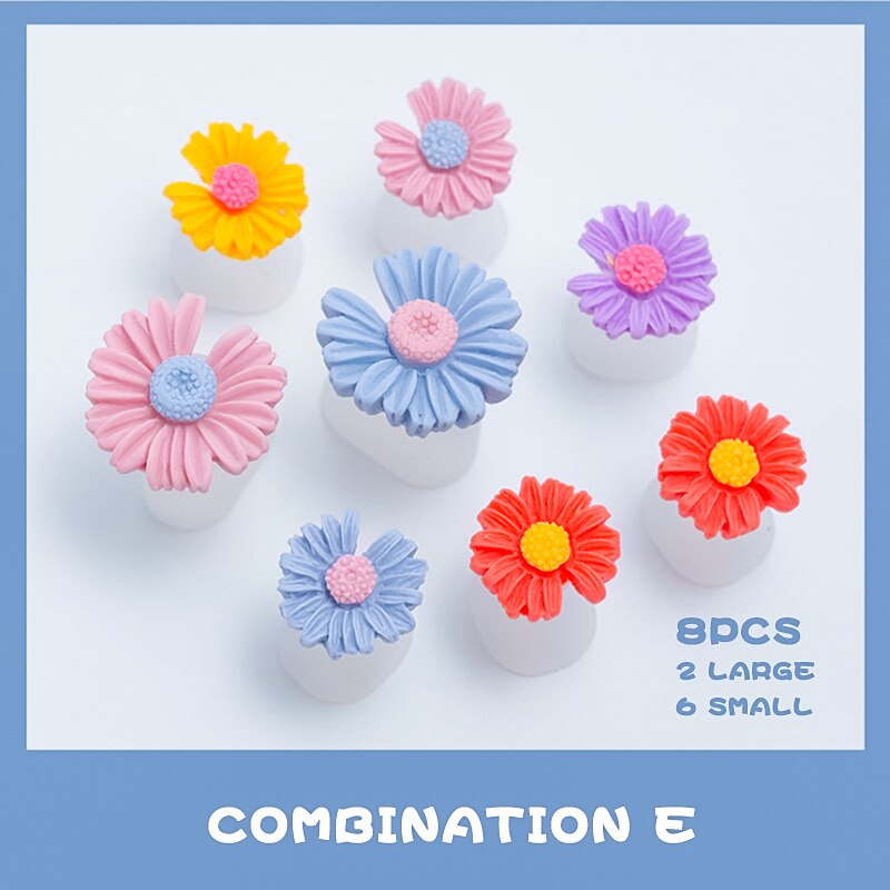 8 Stuks Accessoires Nail Art Siliconen Teen Separator Siliconen Voet Tenen Afscheiders Silicagel Celebrity Wind Teen Separator: E