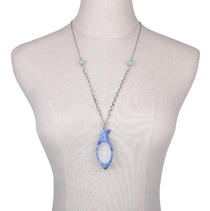 Bedels leesbril hanger ketting schelphard lange ketting kleurrijk frame opvouwbare vergrootglas houder kettingen