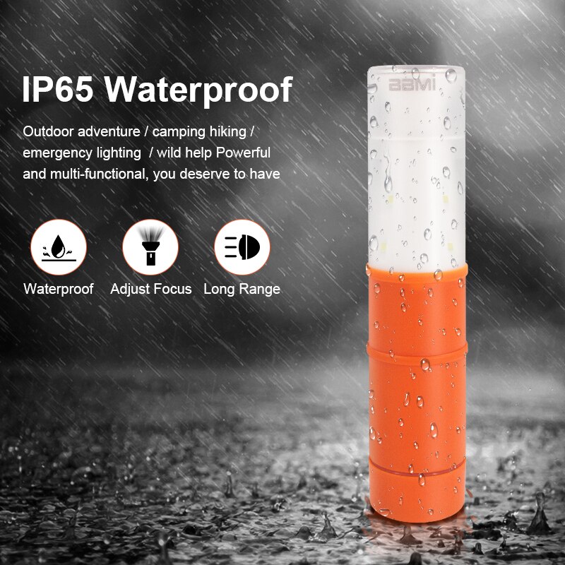 Outdoor Indoor LED Torch Flashlight Camping USB Rechargeable