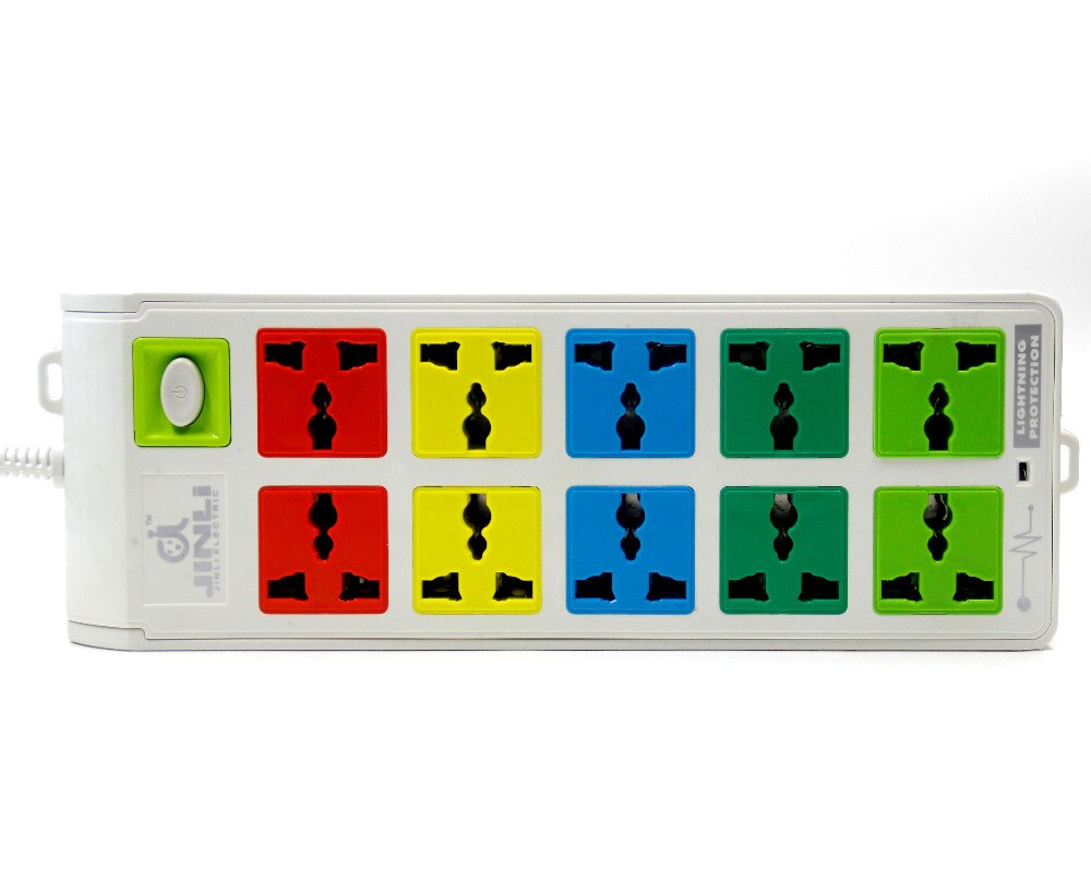 5M extension cable 10 Outlet Universal standard three hole socket with AU EU US Standard