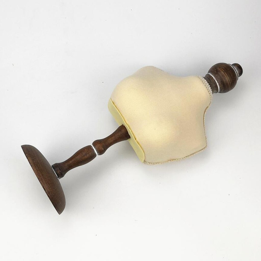 Elegante Ketting Etalagepop Buste Met Houten Basis Sieraden Chokers Stand