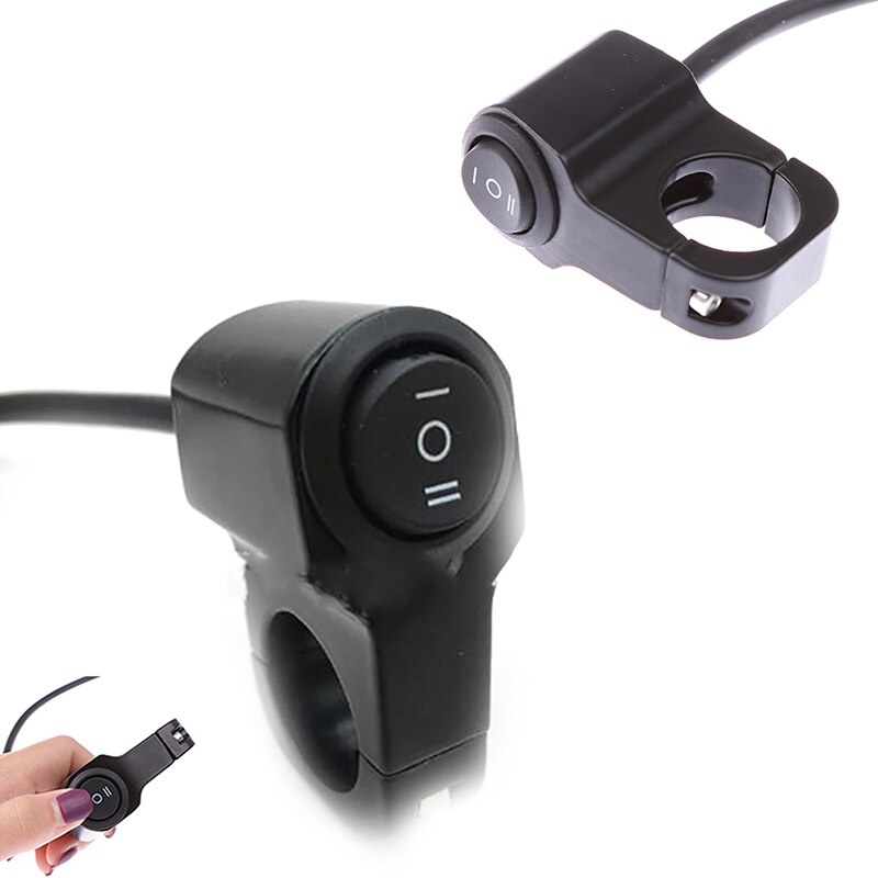 Guidon de moto On Off interrupteur 12V étanche ATV phare antibrouillard