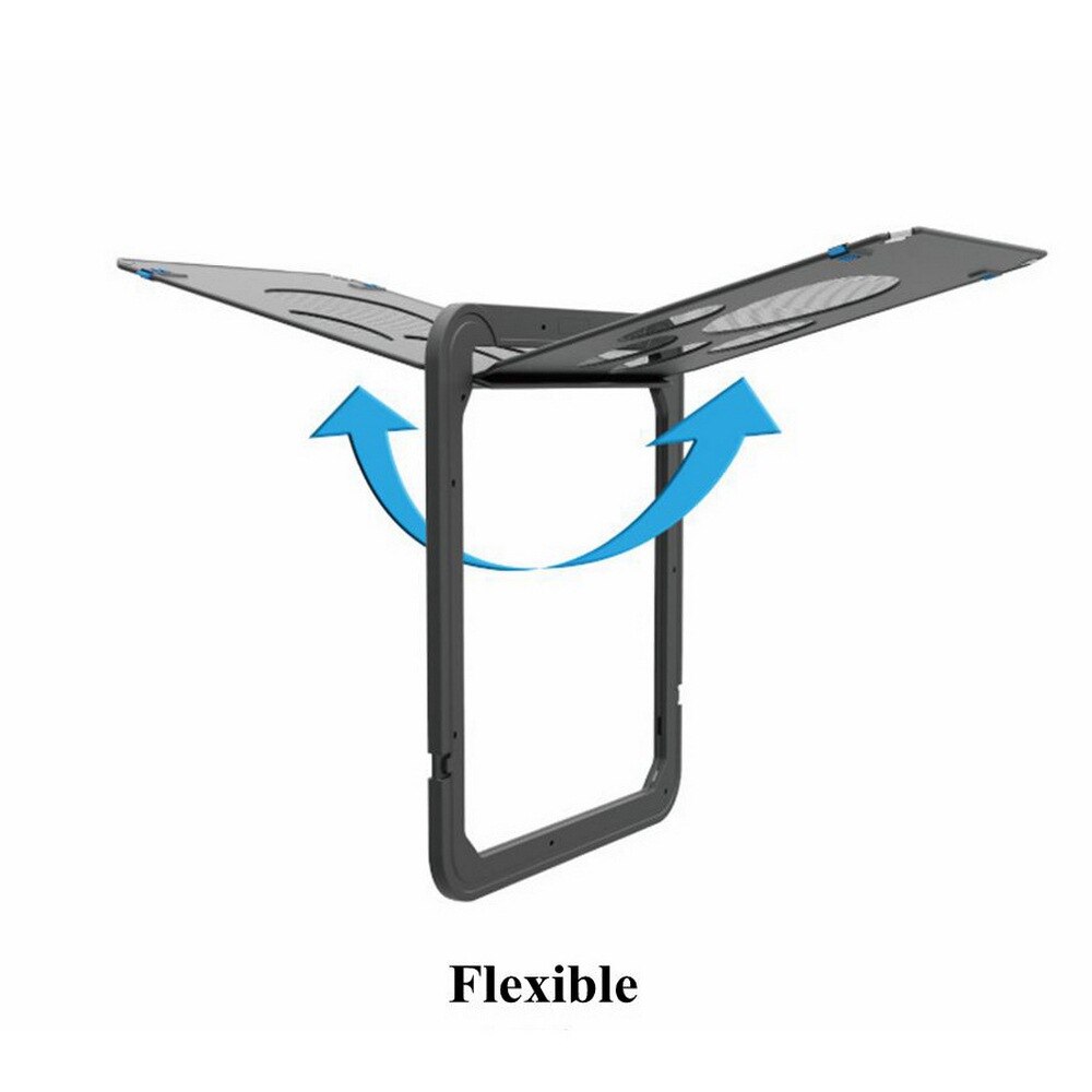 Puerta de plástico con cerradura de 4 vías para mascotas, perros grandes, gatos, puertas de seguridad para ventanas, puertas de seguridad, túnel para mascotas, valla para perros, puerta de acceso libre para el hogar