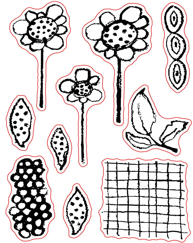 Flower stamp Clear Stamp for Scrapbooking Transparent Silicone Rubber DIY Photo Album Decor 219