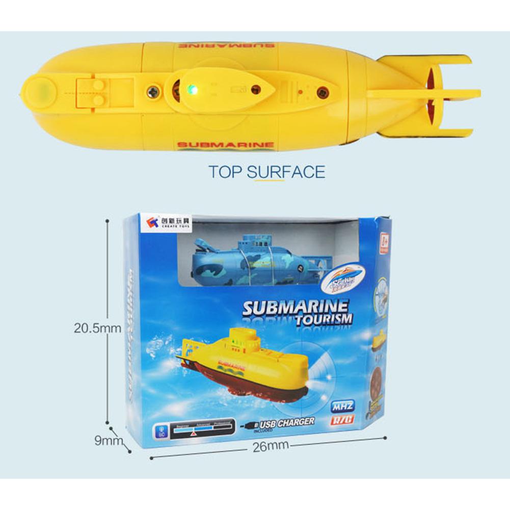 Mini Rc Submarine Voor Glorystar 6CH Hoge Snelheid Radio Afstandsbediening Boot Model Elektrische Kinderen Speelgoed