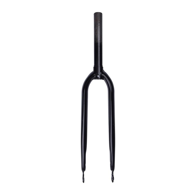 700C Bike Carbon Steel Front Fork Fixed Gear Black: Default Title