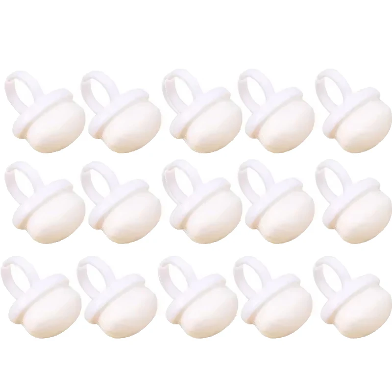 Rengjøringsbørste til neglestøv, myk plast, negleringbørste, rengjør neglekunst, fjerning av gelpoleringspulver, oval ringstøvbørste, manikyr: Rød