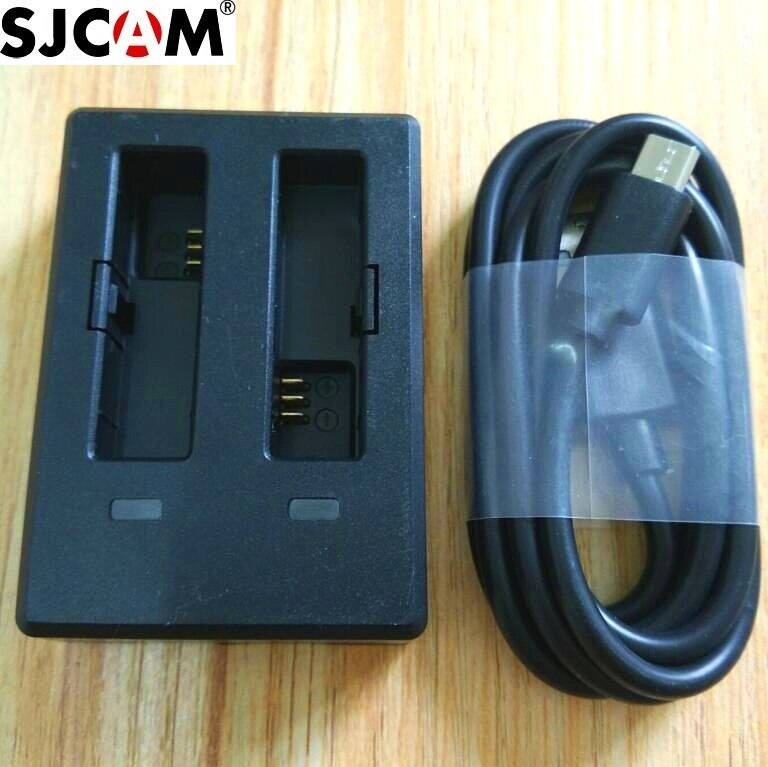 100% Original SJCAM M20, batería li-on recargable de reserva de 900mAh, accesorios de cargador para SJCAM M20 2K WiFi, cámara deportiva DV: charger and cable