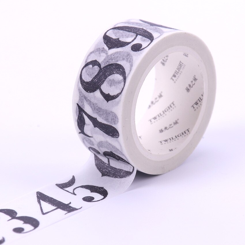 8M Retro English Letters Poster Sticker DIY Decorative Tape Adhesive Was Old Ticket Tape Label Sticker: digital