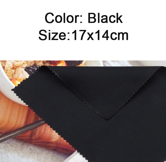 100 Stuks 230gsm Naald 1 Bril Lens Microfiber Reinigingsdoekje Brillen Reiniger 15X15Cm 17X14Cm Kleurrijk Grijs Wit Zwart: Black