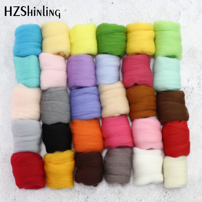 5 g Super Soft felting Short Fiber Wool Perfect in Needle Felt and Wet Felt Orange Wool Felt Material