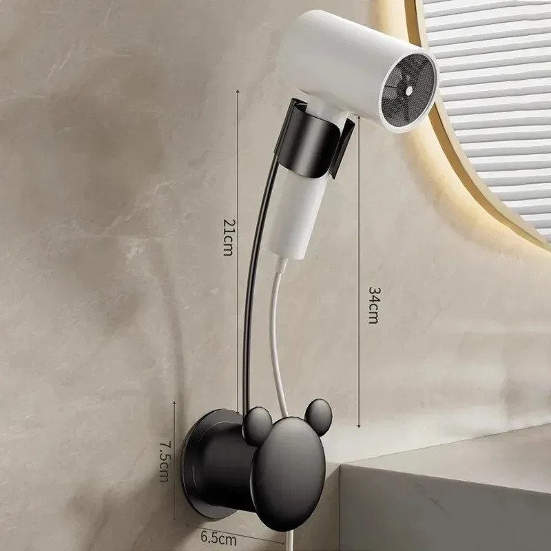 No need To Punch Holes No Need To Hold Adjustable Wall Hanging Hair Dryer Holder Free Of Hands Universal Air Duct Storage Rack: Burgundy