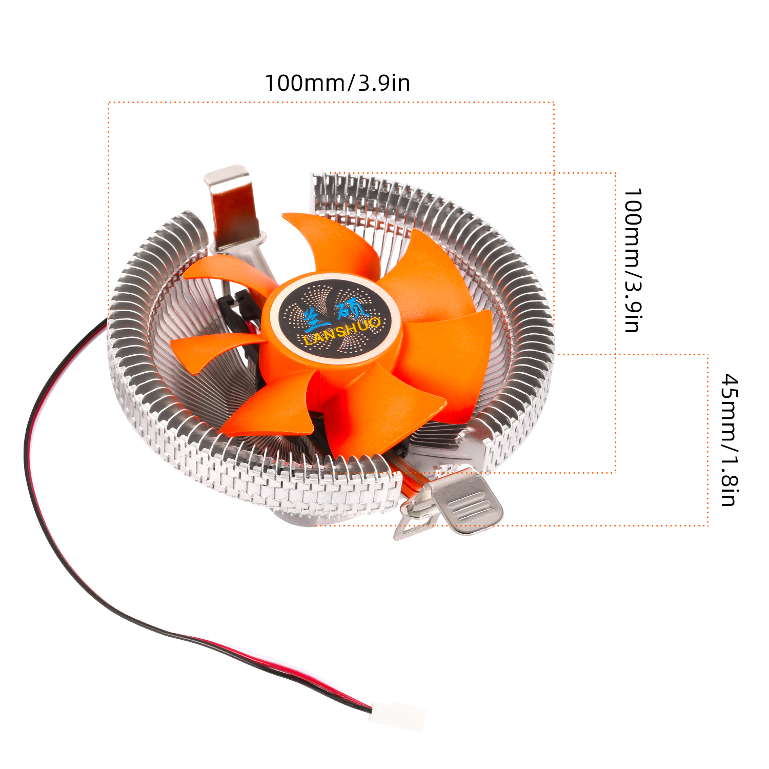 Long Service Life Super Quiet Computer PC CPU Cooler Cooling Fan Heatsink for LGA775 1155 AMD AM2 AM3 754