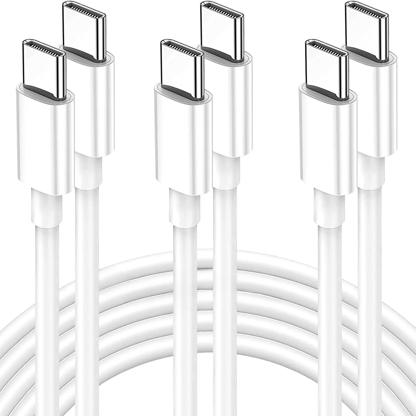 2/3/5 stk. 60w usb c til usb c kabel 3.3f type c til type c kabel, hurtigopladerkabel: Blå / 1m