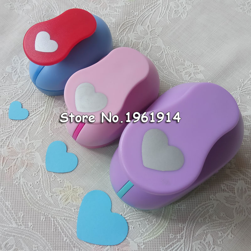 3pcs(5.0cm,2.5cm,1.6cm) heart shape craft punch set Punch Craft Scrapbooking school Paper Puncher eva hole punch
