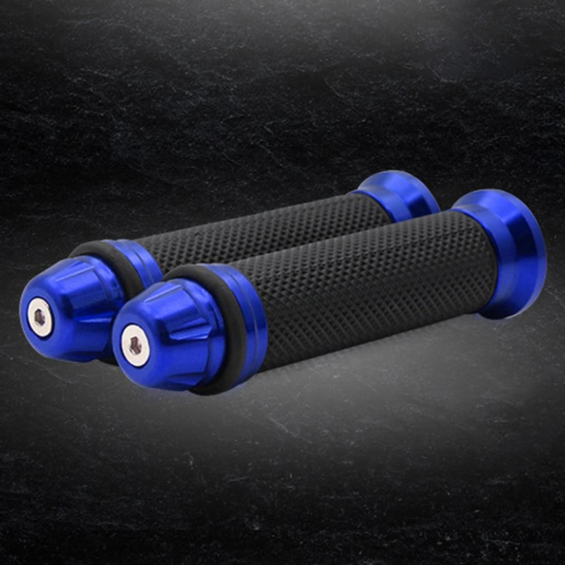1-Pair Anti-Slip Motorcycle Handle Grips Rubber Bicycle Mountain Bike Comfortable Handlebar Replacement