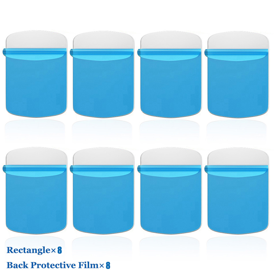 8 pcs/1 pcs/3 M Metalen Plaat Ijzeren Plaat Schijf Sticker Voor Magneet Mobiele Telefoon Houder In auto Stand Mount Voor Magnetische Auto Telefoon Houder: 8Pcs Rectangle