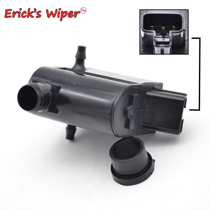 Erick's wiper twin outlet forrude vaskemaskine pumpe motor til toyota yaris 1999-2005 cynos coupe 1.5 starlet 1.3 oe#85330-12280