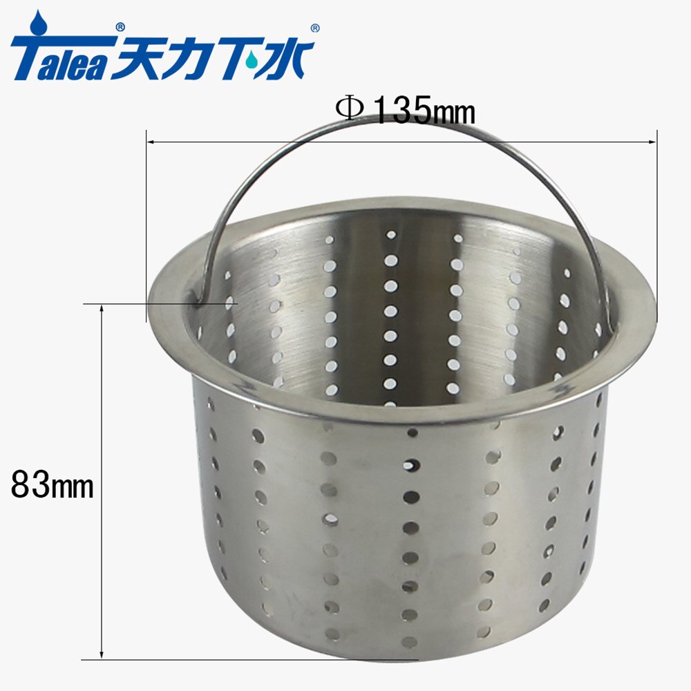 Talea Stainless Steel304 Kitchen Sink Strainer Waste Plug Drain Stopper Filter Basket Net Drain Garbage Stopper