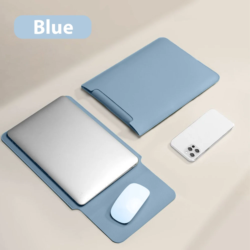 Sacoche pour ordinateur portable 11 13 15 16 pouces, sacoche pour Apple Macbook iPad Air Pro 13 10 Lenovo Huawei Xiaomi ASUS, accessoires pour ordinateur portable: 13 " / LIGHT BLUE