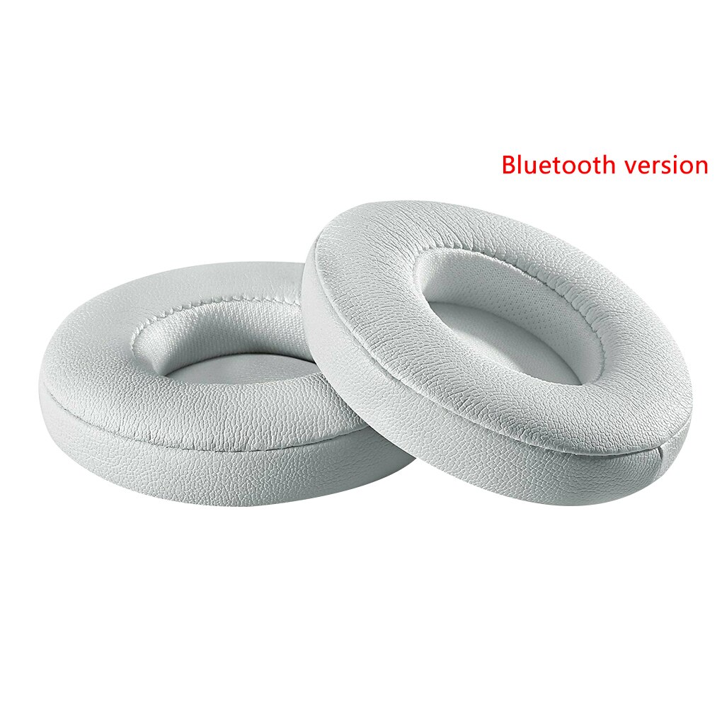 Proteinlæder memory foam ørepuder erstatning for beats solo 2/3 hovedtelefon ørepude bluetooth type kablet/bluetooth version: 2
