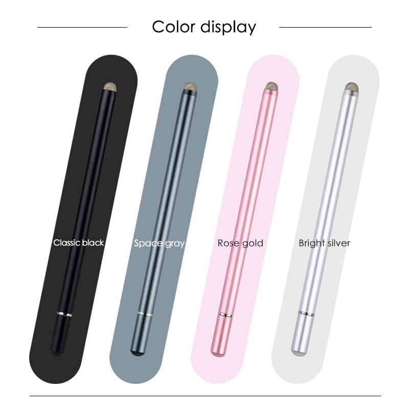 Fonken stylus kynä kosketusnäytölle 2- in -1 kosketettu kynä puhelin tabletille näkyvä kärki piirustuskynä samsung android kynä kannettava tietokone