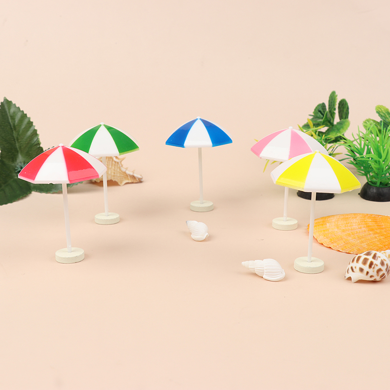 1:12 puppenhaus Miniatur Strand Sonnenschirm Bunte Szenen Dekoration freundlicher Spielzeug