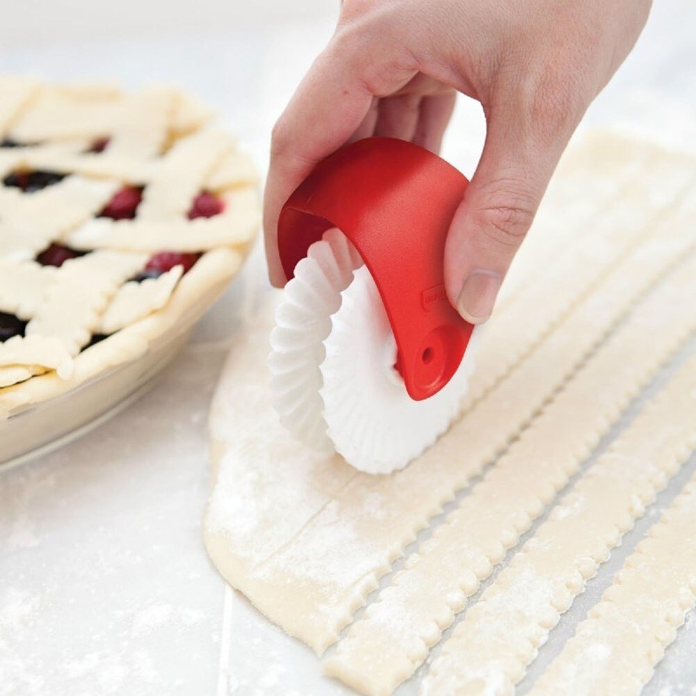 Manual Kitchen DIY Pizza Pastry Lattice Cutter Decor Wheel Roller Baking Tools Spaetzle Noodle Maker Home Accessories