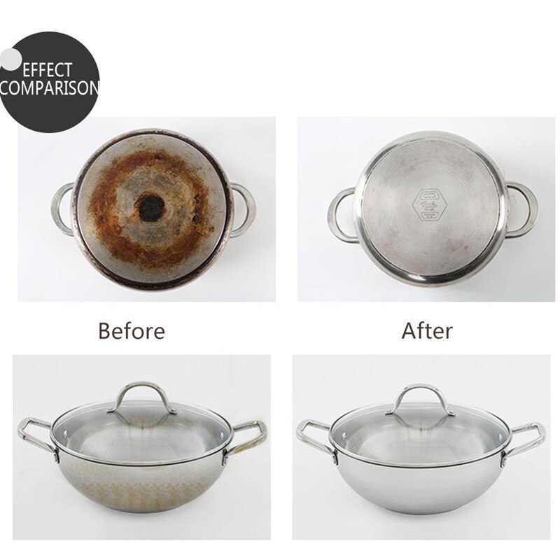 Household Sponge Eraser Rust Remover Brush Dish Pot Cleaning Emery Descaling Clean Rub Pots Kitchen Tools Gadgets Accessories