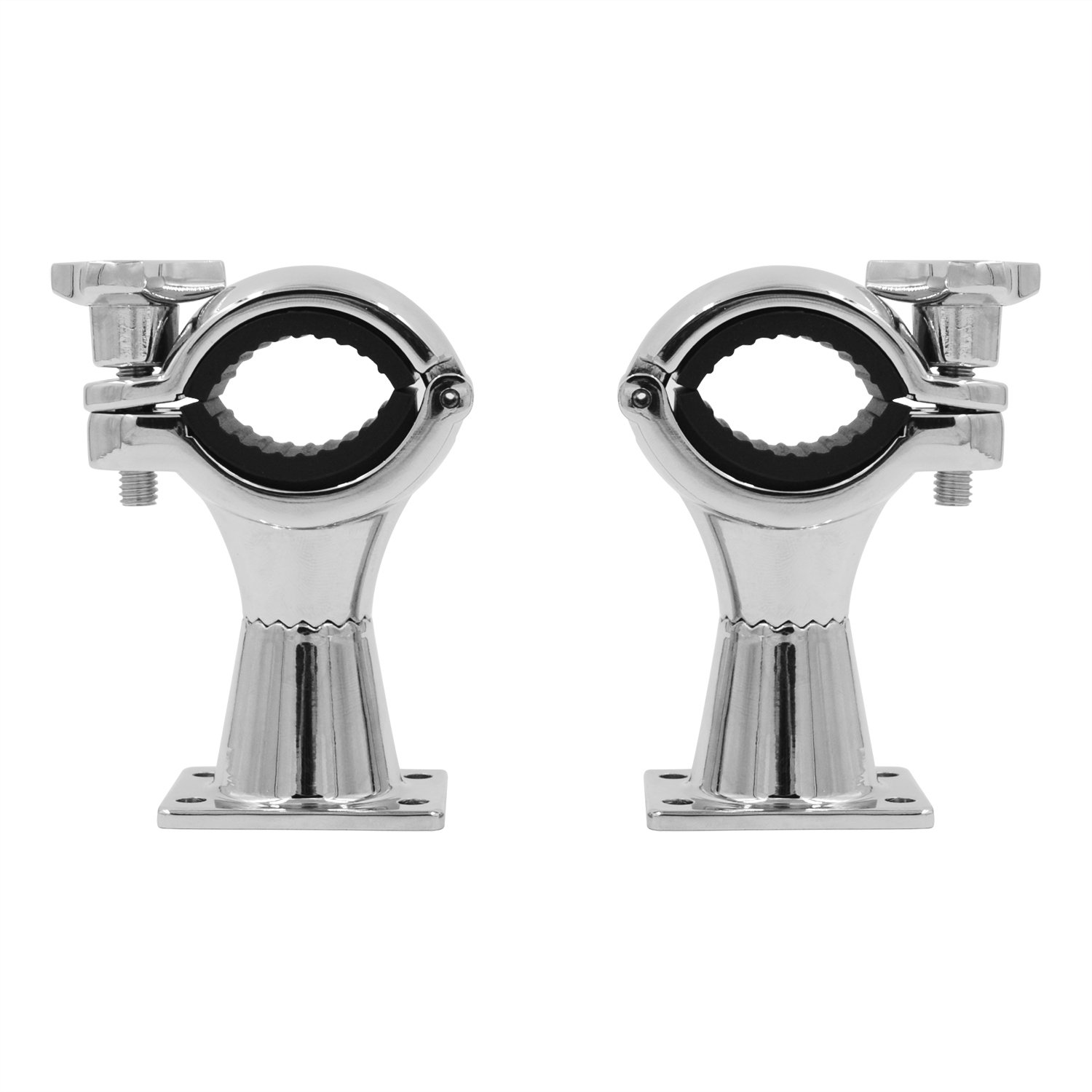 Aileap Lenker Schiene Klemme Halterung für SPK500, SPK400, SPK350, M300, M600, m1000 Motorrad Lautsprecher (2 Packungen) (Chrom)