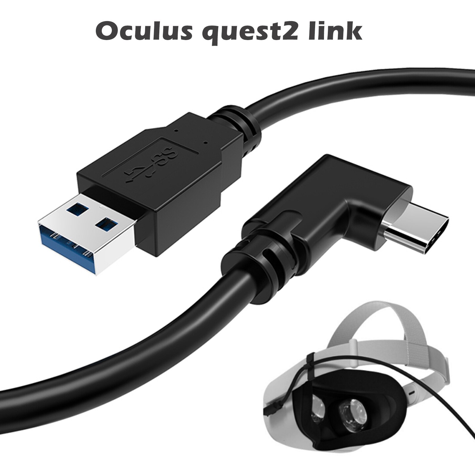 VR Cable Male To Male Date Cord For Oculus Quest 2 Video Game Consoles Games Accessories