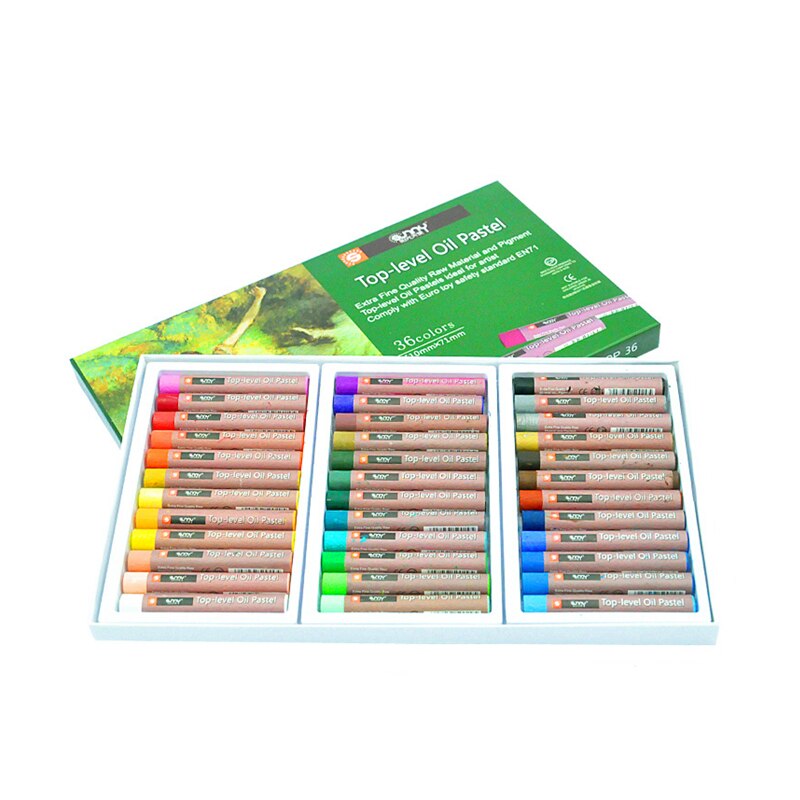 36 Color Painting Pastel Oil Pastel Heavy Color Oil Pastel Soft Crayons Children's Brush Oil Painting