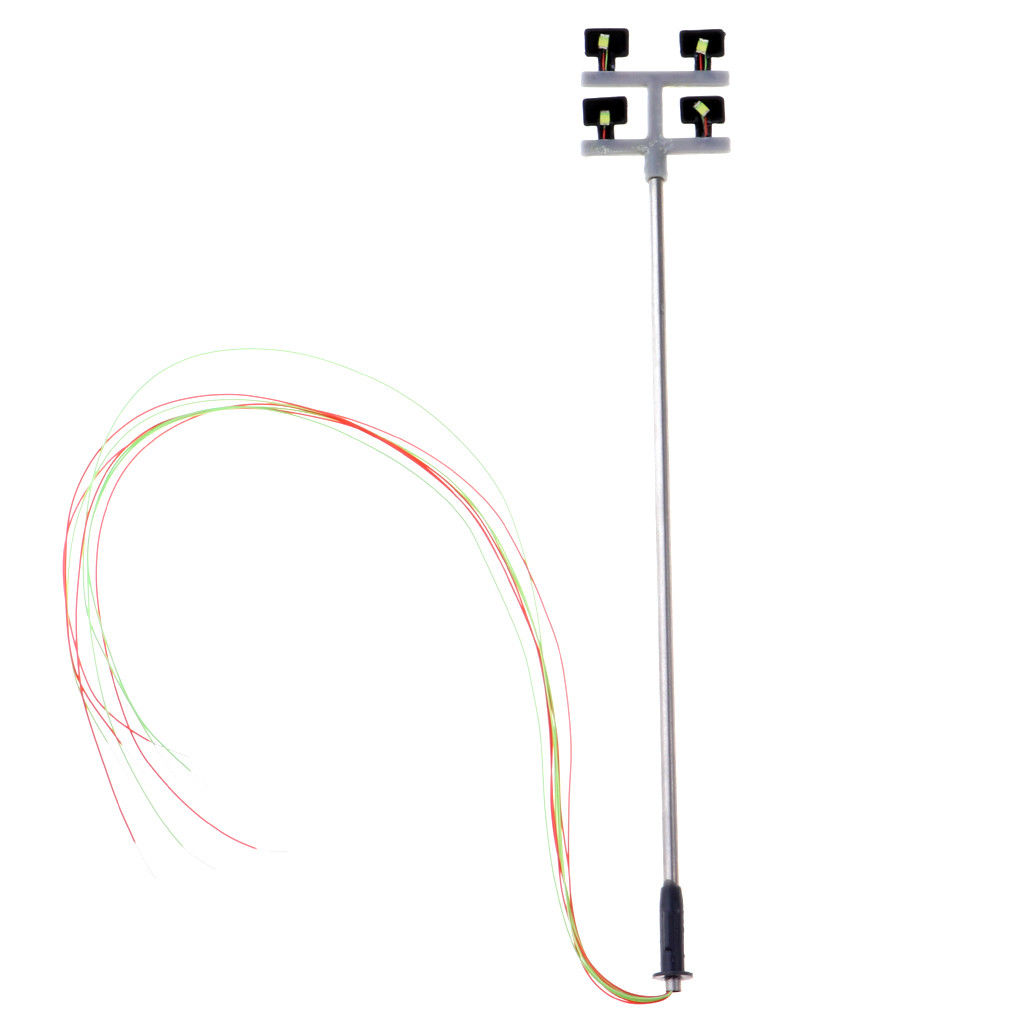 1:100 Ho 4 Led Straatverlichting Landschap Mini Lantaarnpaal Voor Zand Tafel Model
